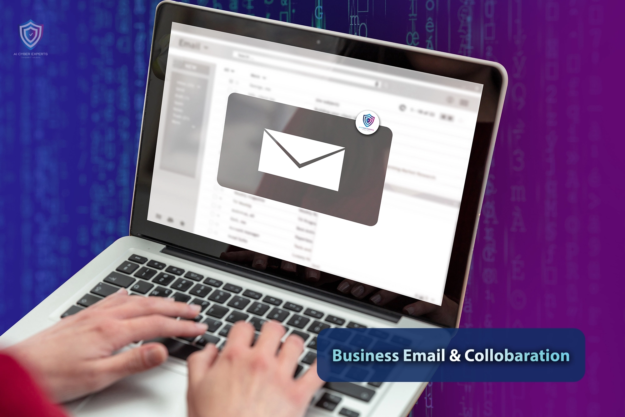 Illustration of AI Cyber Experts business email and collaboration solution