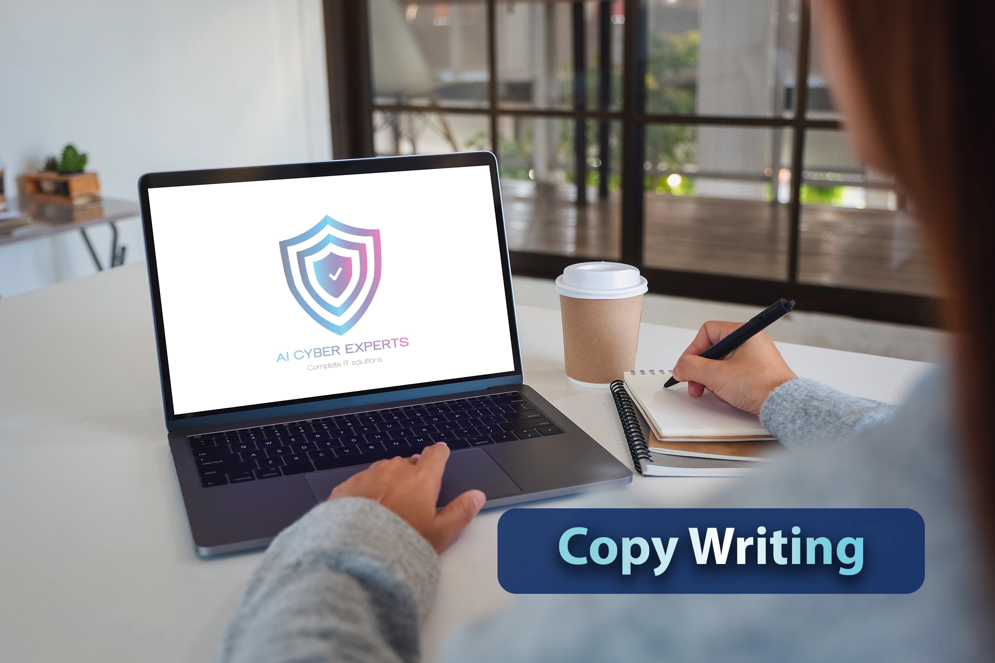 Illustration of AI Cyber Experts copywriting service