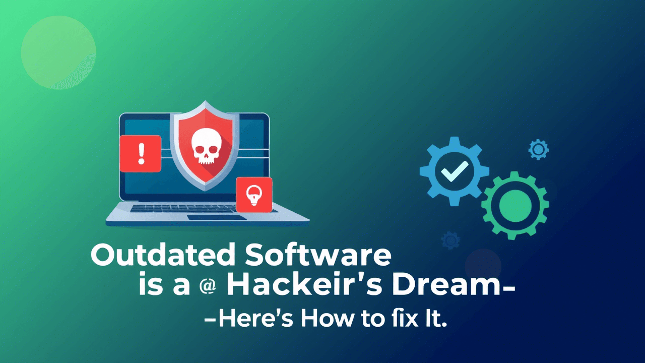 This image highlights the risks posed by outdated software with vulnerabilities